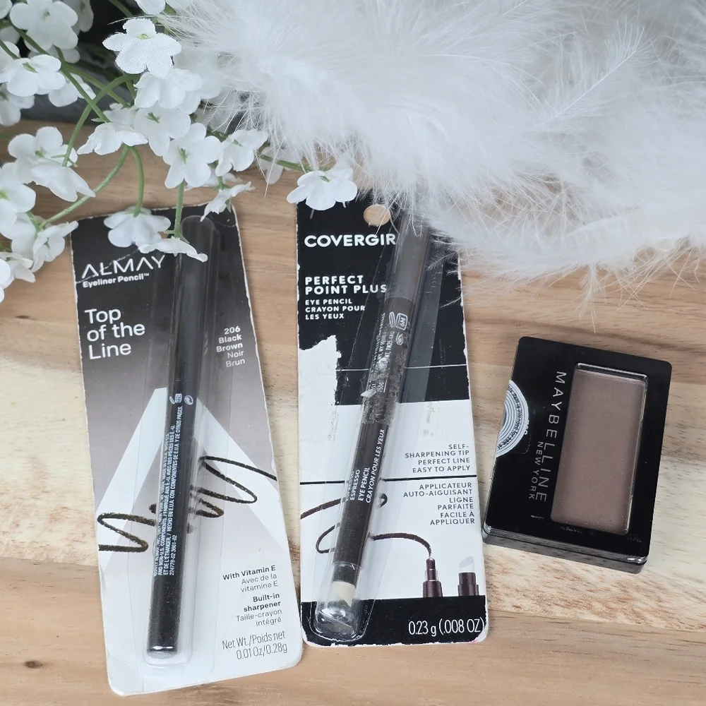Maybelline Covergirl Almay Beauty Drugstore Makeup Bundle Eyeliner Eyeshadow New